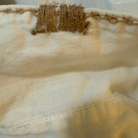 Vintage Guess Jeans White Snap Button Up Embroidered Cross Design moto goth - Picture 6 of 14